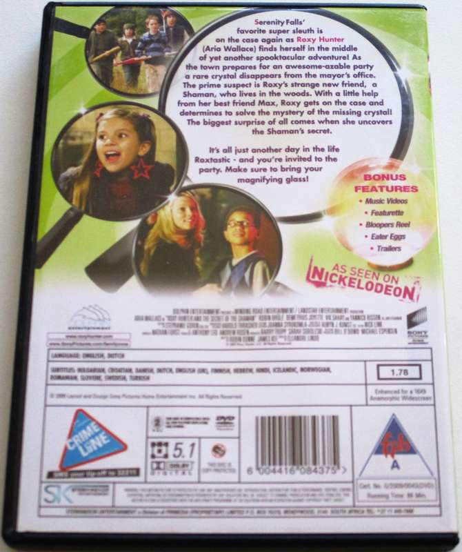 ROXY HUNTER and the Secret of the Shaman DVD [BBOX 9]