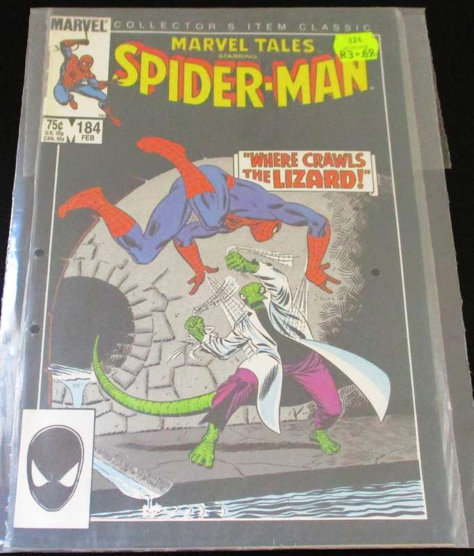 MARVEL TALES Starring SPIDER-MAN Where Crawls the Lizard  #184 Feb 1985 [Box 2]