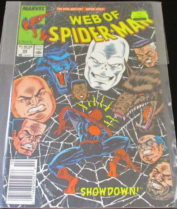 MARVEL WEB OF SPIDER-MAN Showdown #55 Oct 1989 [Box 2]