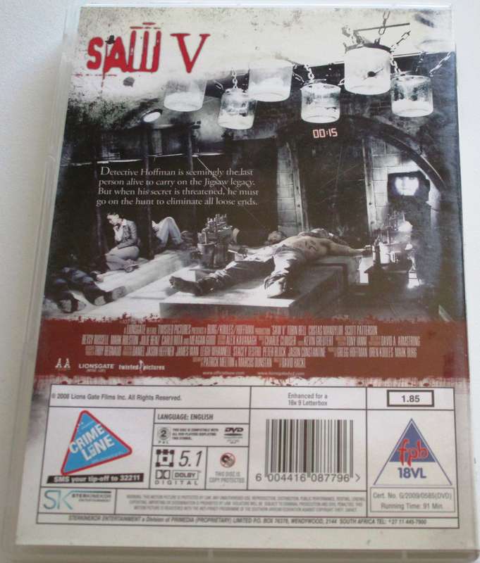 SAW V Unrated Director's Cut DVD [BBOX 9]