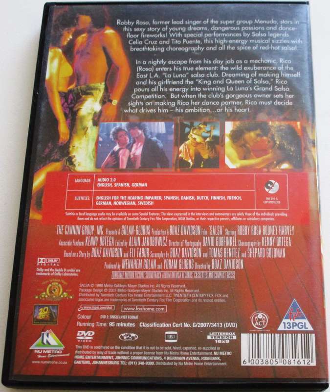 SALSA The Motion Picture DVD [BBOX 9]