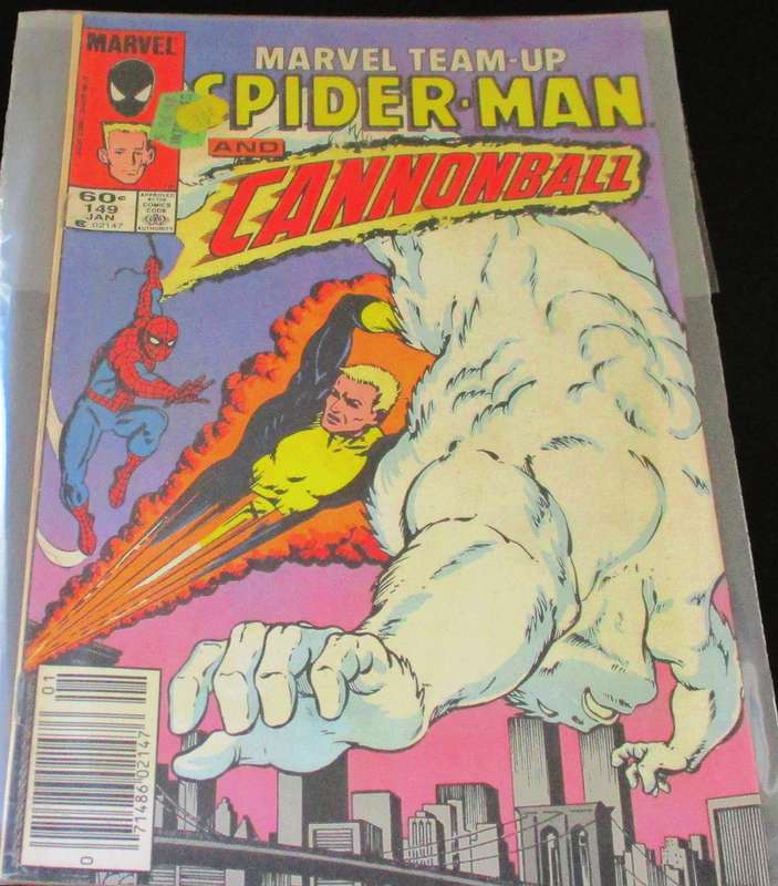 MARVEL TEAM UP SPIDER-MAN & CANNONBALL #149 Jan 1984 [Box 2]