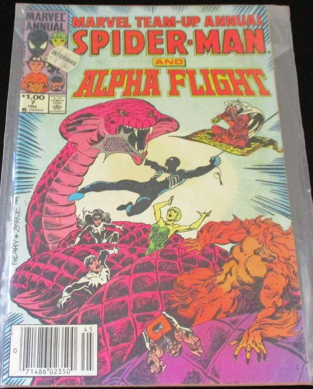 MARVEL TEAM UP ANNUAL SPIDER-MAN and ALPHA FLIGHT #7 1984 [Box 2]