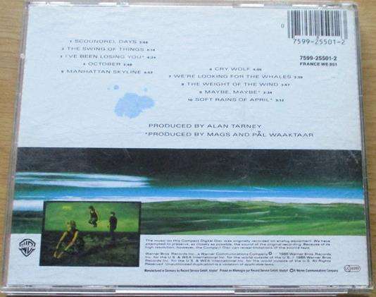 A-HA Scoundrel Days CD [main stock room]