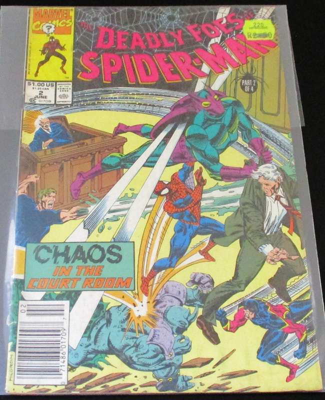 MARVEL Comics THE DEADLY FOES OF SPIDER-MAN Chaos in the Court Room #2 June 1981 [Box 2]