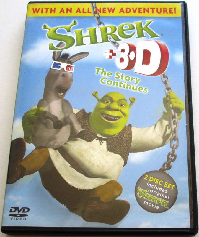 SHREK 3-D with glasses DVD [BBOX 8]
