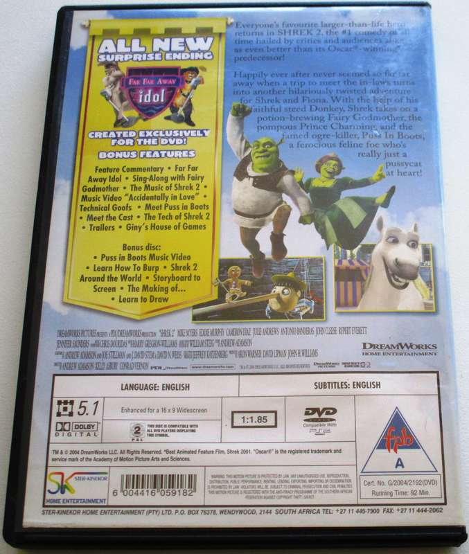 SHREK 2 2xDVD [BBOX 8]