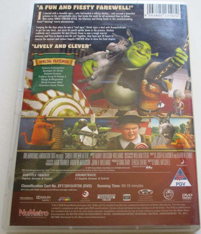 SHREK Forever After The Final Chapter DVD [BBOX 8]