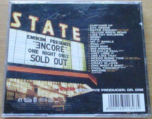 EMINEM Encore CD [main stock room]