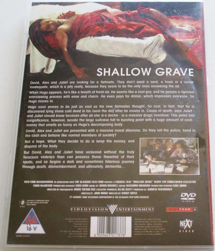 SHALLOW GRAVE Ewan McGregor DVD [BBOX 8]