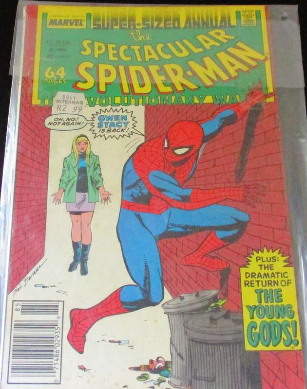 MARVEL THE SPECTACULAR SPIDER-MAN Volutionary War Super Sized Annual 64 Pages #8 1988 [Box 2]