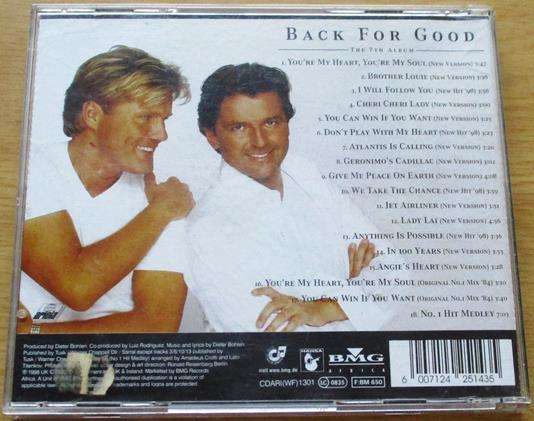 MODERN TALKING Back for Good CD [main stock room]