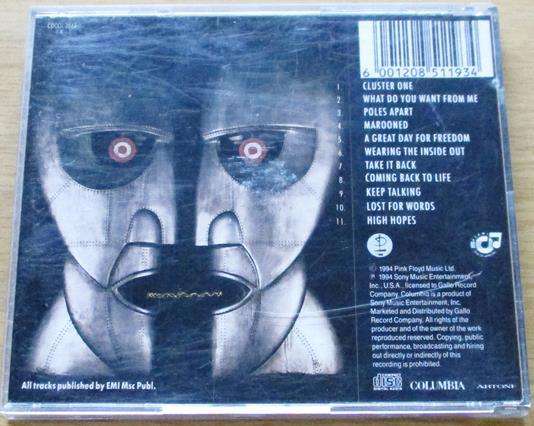 PINK FLOYD The Division Bell CD [main stock room]