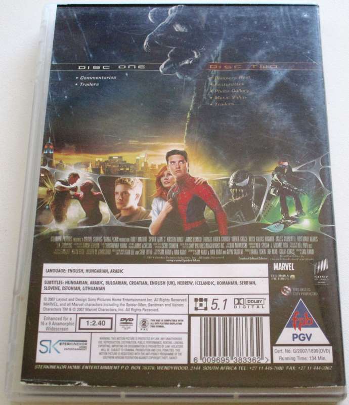 SPIDER-MAN 3 2xDVD [BBOX 11]