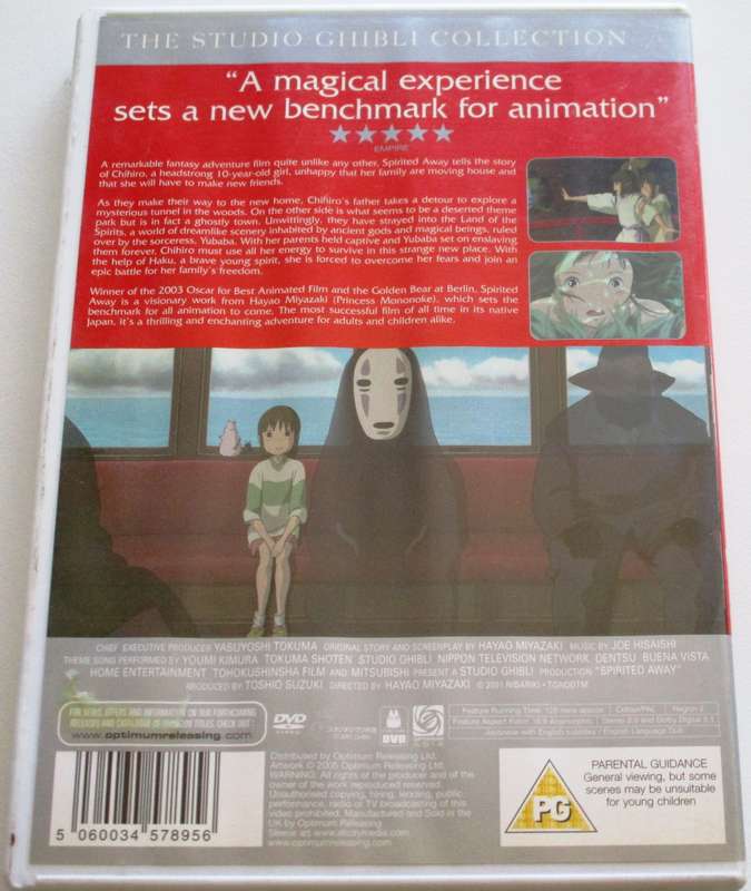 SPIRITED AWAY DVD [BBOX 11]