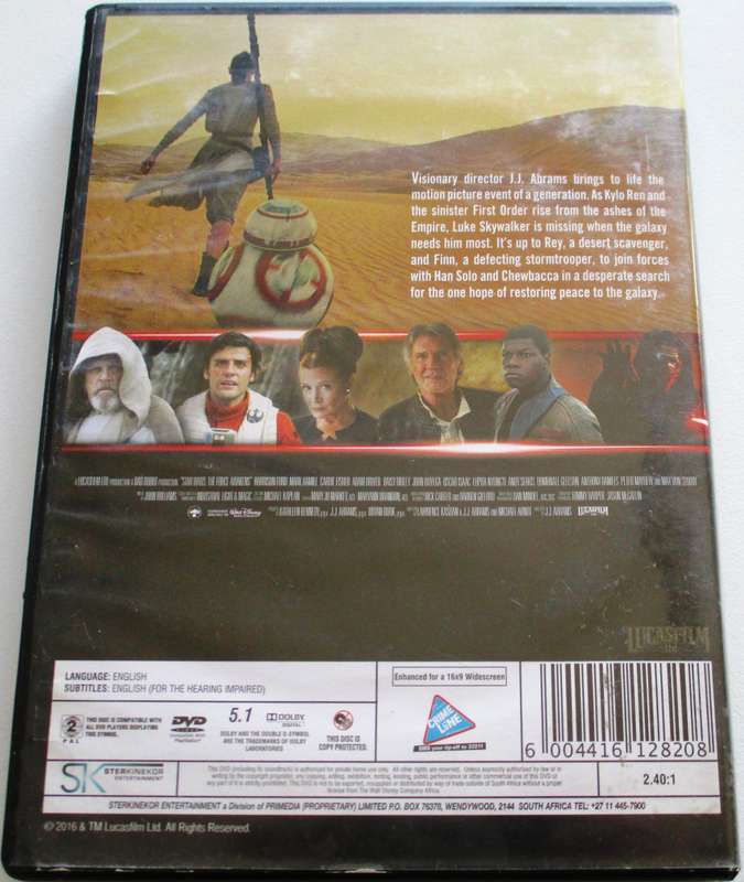 STAR WARS The Force Awakens DVD [BBOX 12]