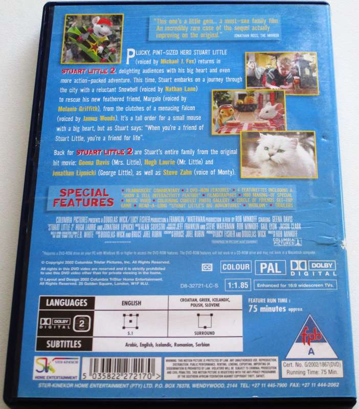 STUART LITTLE 2 DVD [BBOX 12]