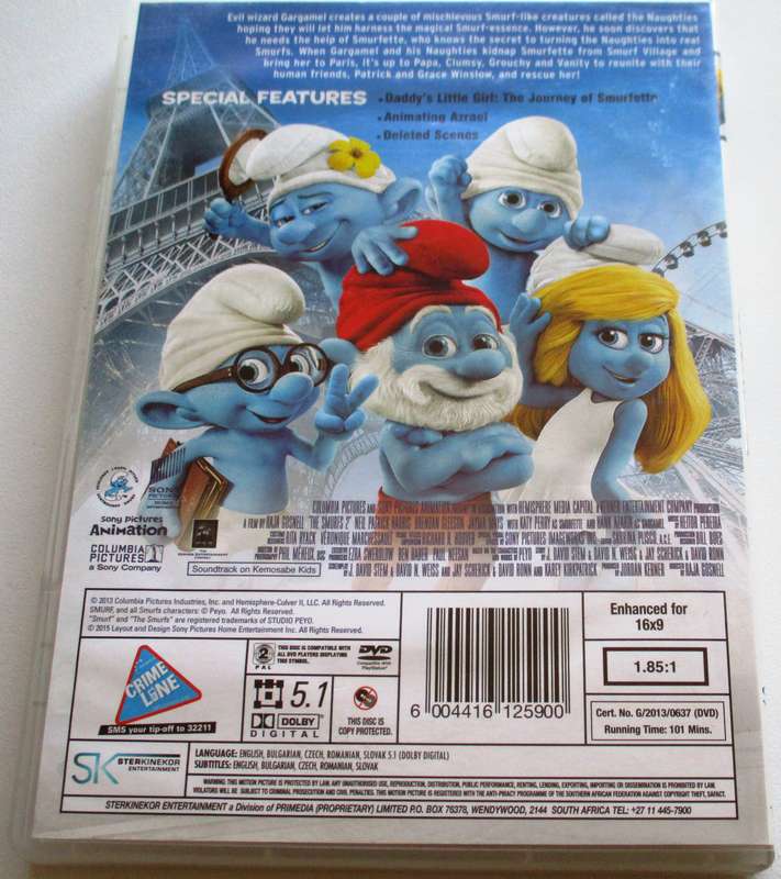 THE SMURFS 2 DVD [BBOX 12]