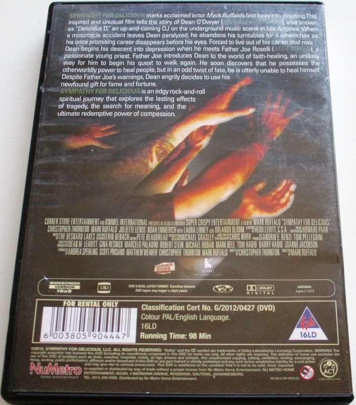 SYMPATHY FOR DELICIOUS Orlando Bloom DVD [BBOX 12]