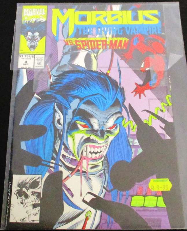 MARVEL Comics MORBIUS The Living Vampire Vs. SPIDER-MAN #4 Dec 1992 [Box 2]