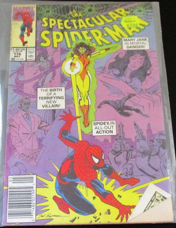 MARVEL Comics THE SPECTACULAR SPIDER-MAN Mary Jane #176 May 1991 [Box 2]