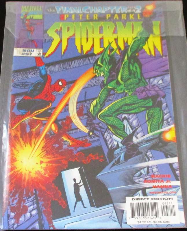 MARVEL Comics PETER PARKER SPIDER-MAN The Final Chapter Part 2 of 4 #97 Nov 1988 [Box 2]