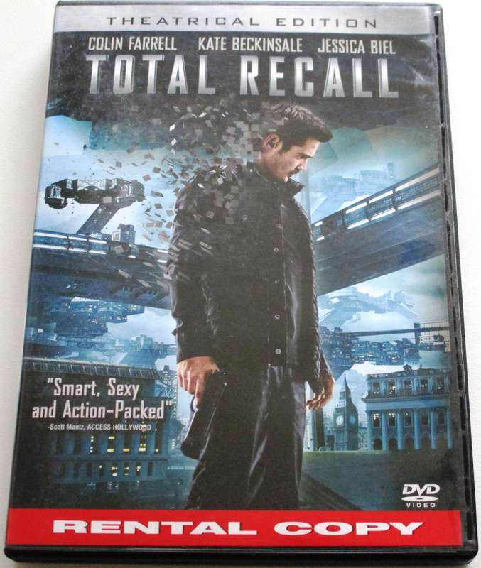 TOTAL RECALL Colin Farrell Kate Beckinsale Jessica Biel DVD [BBOX 14]