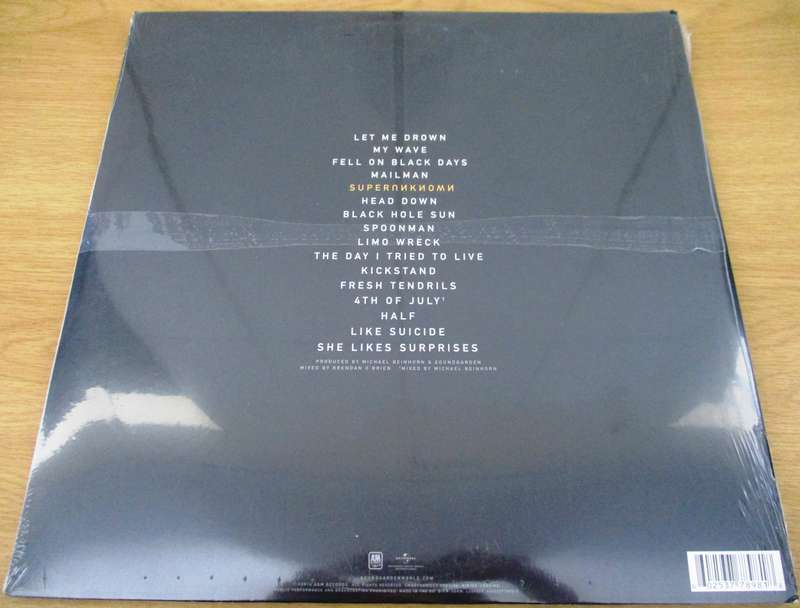SOUNDGARDEN Superunknown 2xLP VINYL RECORD