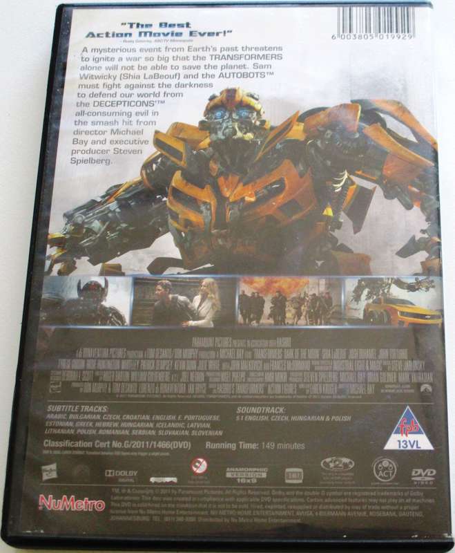 TRANSFORMERS Dark of the Moon DVD [BBOX 14]