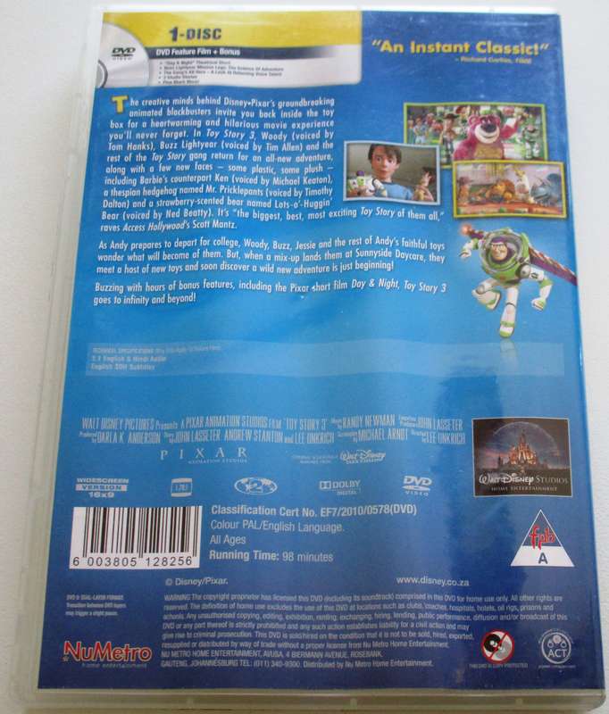 TOY STORY 3 DVD [BBOX 15]