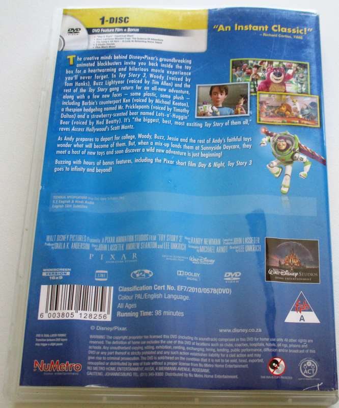 TOY STORY 3 DVD [BBOX 15]