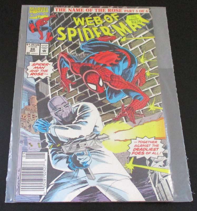 MARVEL Comics WEB OF SPIDER-MAN IN the Name of the Rose Part 5 of 6 #88 May 1992 [Box 3]