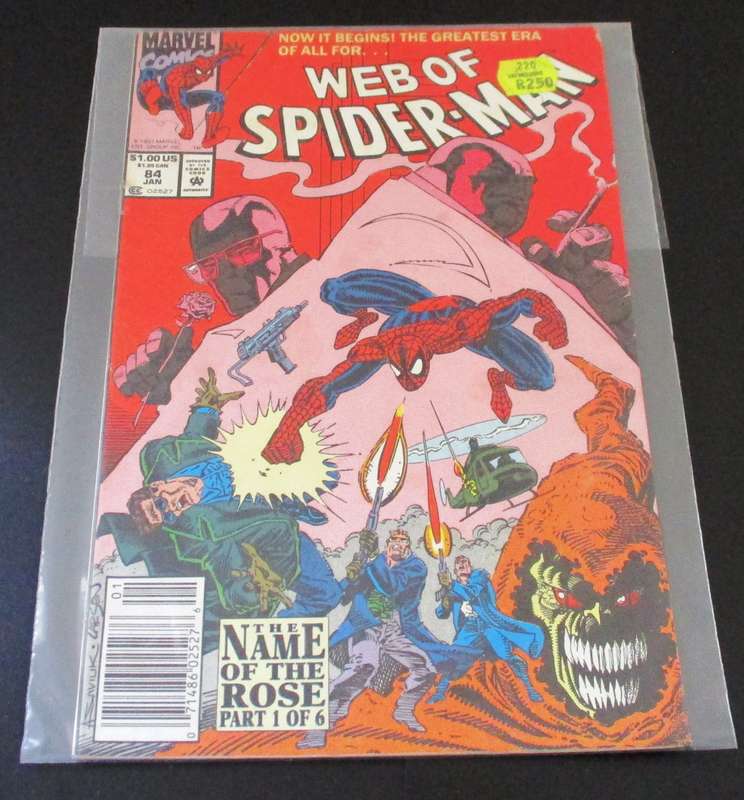 MARVEL Comics WEB OF SPIDER-MAN The Name of the Rose Part 1 of 6 #84 Jan 1991 [Box 3]
