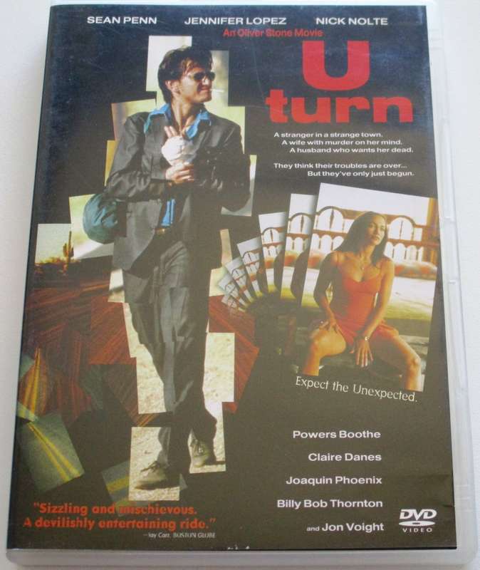 U TURN Sean Penn Jennifer Lopez Nick Nolte DVD [BBOX 14]