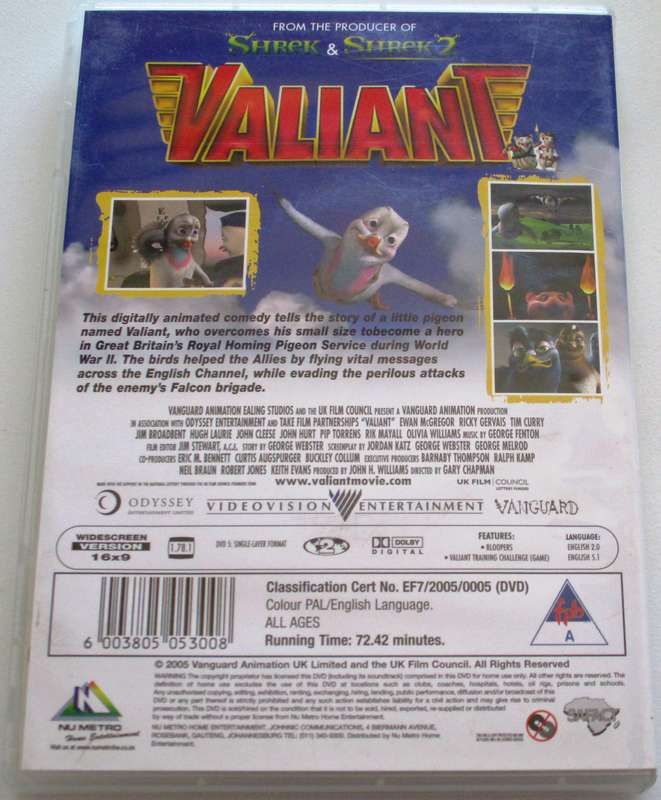 VALIANT DVD [BBOX 14]