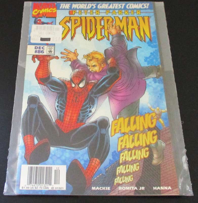 MARVEL Comics PETER PARKER SPIDER-MAN Falling #86 Dec 1997 [Box 3]