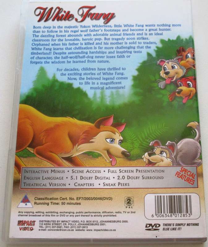 WHITE FANG DVD [BBOX 14]