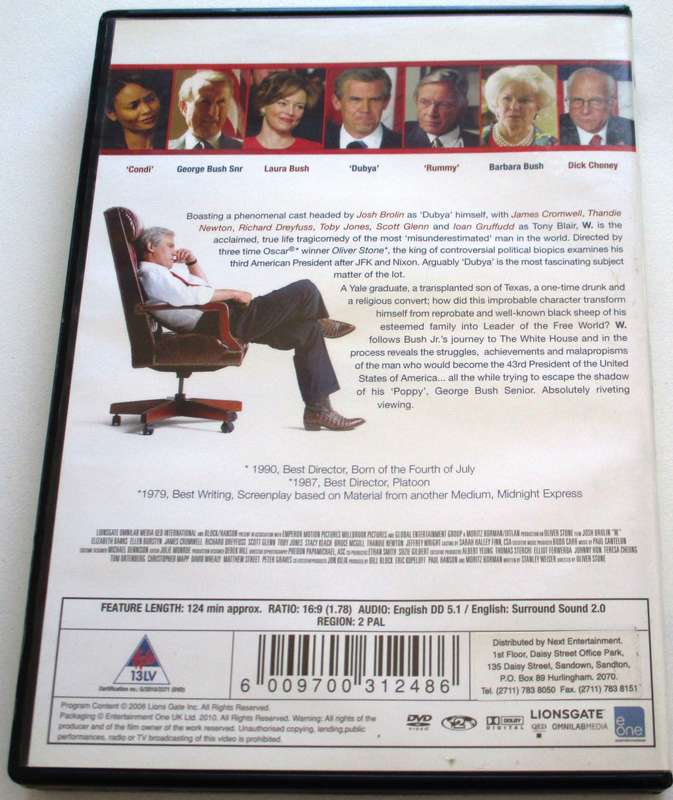 W. Oliver Stone DVD [BBOX 14]