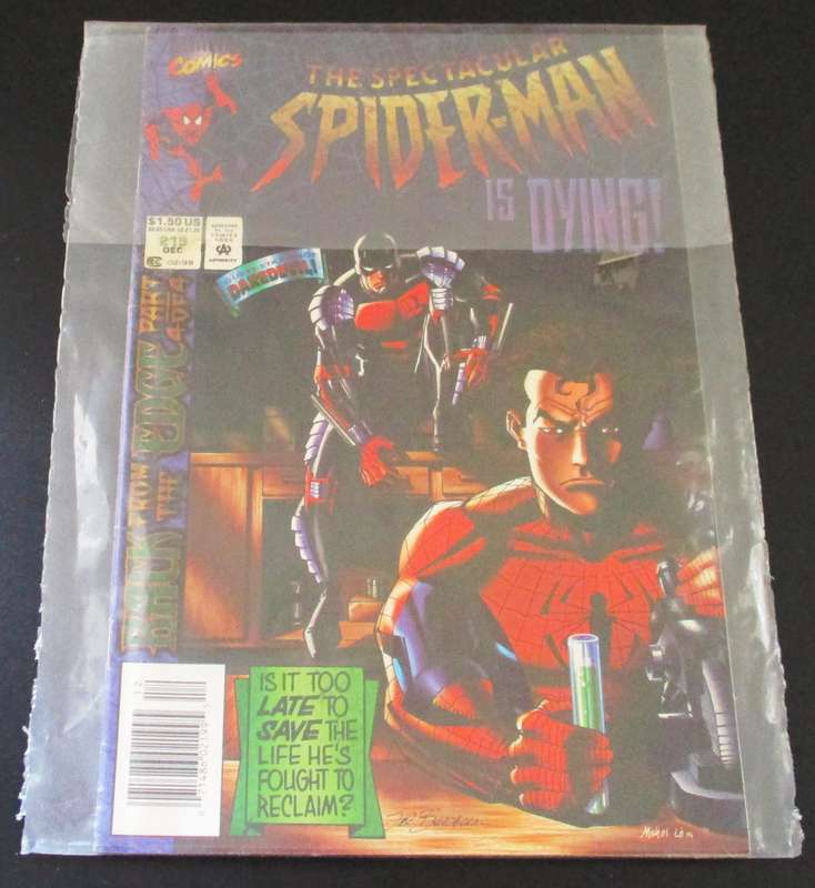 MARVEL Comics THE SPECTACULAR SPIDER-MAN Back from the Edge Part 4 of 4 #219 Dec 1994 [Box 3]