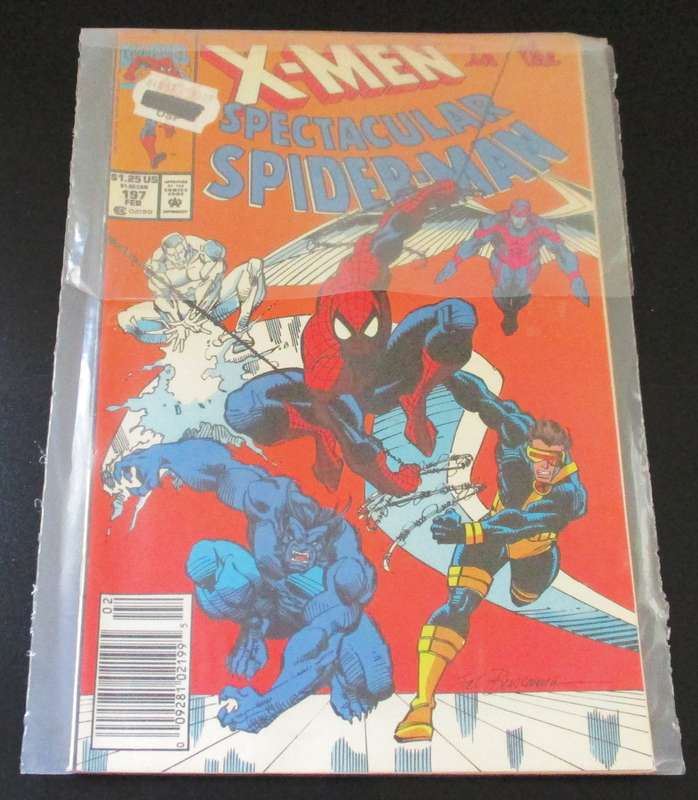 MARVEL Comics X-MEN + THE SPECTACULAR SPIDER-MAN #197 Feb 1992 [Box 3]