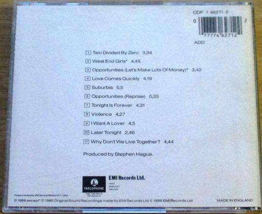 PET SHOP BOYS Please CD [Gx6]