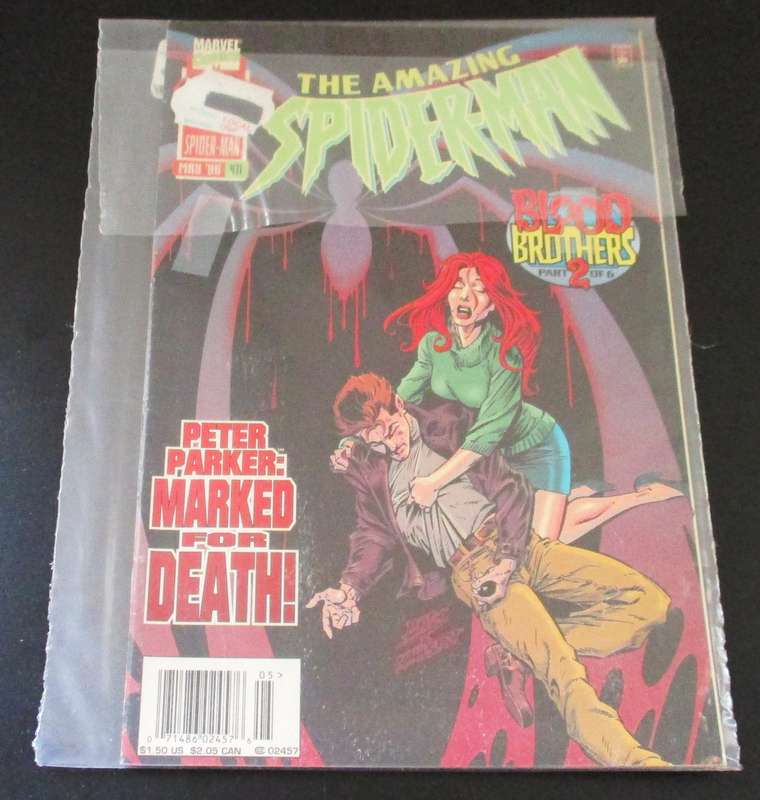 MARVEL Comics THE AMAZING SPIDER-MAN Blood Brothers Past 2 of 6 #411 May 1996 [Box 3]
