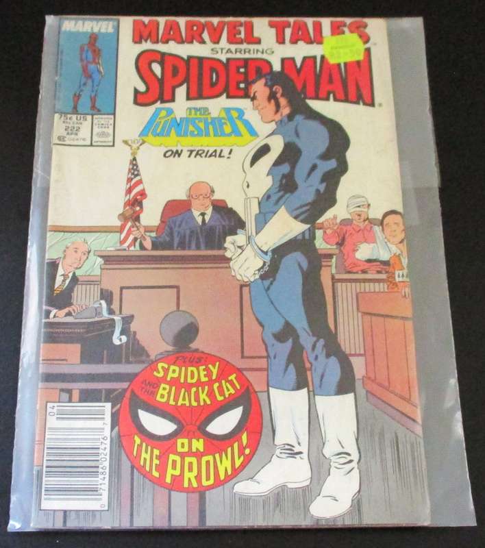 MARVEL Tales SPIDER-MAN The Punisher on Trial #222 April 1989 [Box 3]