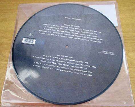 DAVID BOWIE Best Of Volume Two PICTURE DISC LP VINYL Record