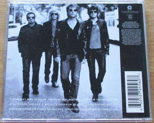BON JOVI The Circle CD [Vx5]