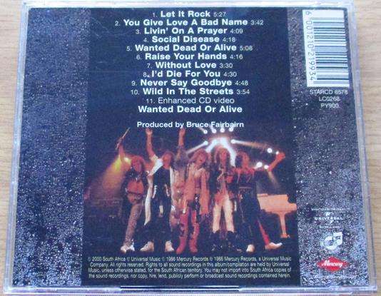 BON JOVI Slippery When wet CD [Vx5]