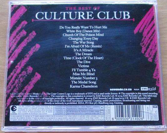 CULTURE CLUB The Best of CD [Vx5]
