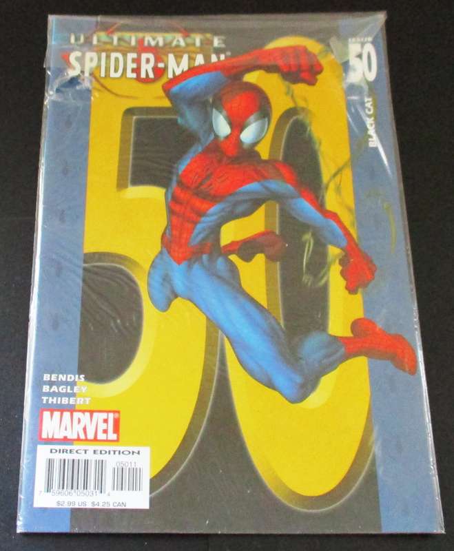 MARVEL ULTIMATE SPIDER-MAN Issue 50 Black Cat #50 Feb 2004 [Box 3]