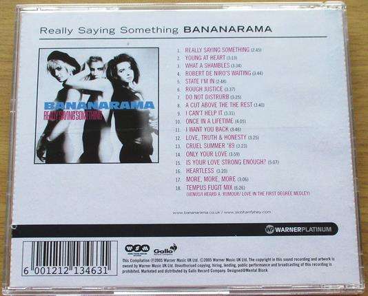 BANANARAMA Really Saying Something CD [Gx10]
