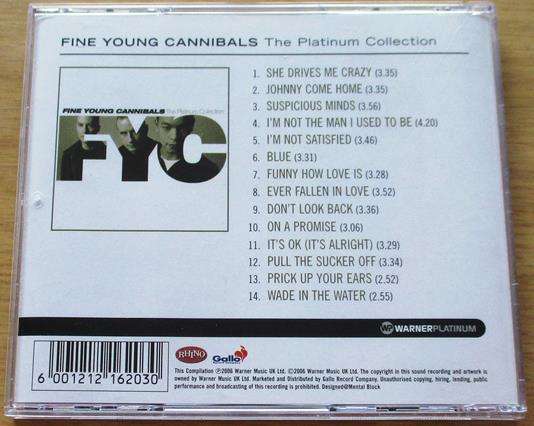 FINE YOUNG CANNIBALS The Platinum Collection CD [Gx10]